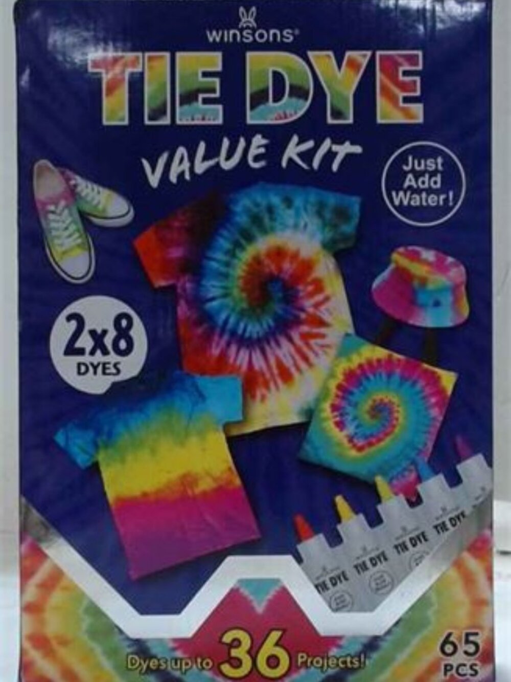 NIB  4 sets of Winsons 65-piece DIY Non Toxic Permanent Tie Dye Kit